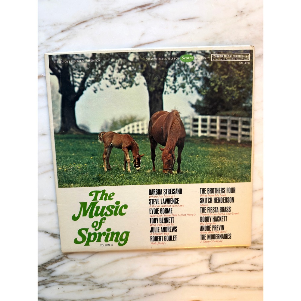 Vintage The Music of Spring Vol 3 Vinyl LP Barbra Streisand Julie Andrews